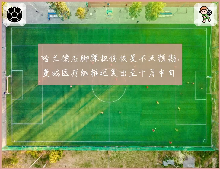 哈兰德右脚踝扭伤恢复不及预期，曼城医疗组推迟复出至十月中旬